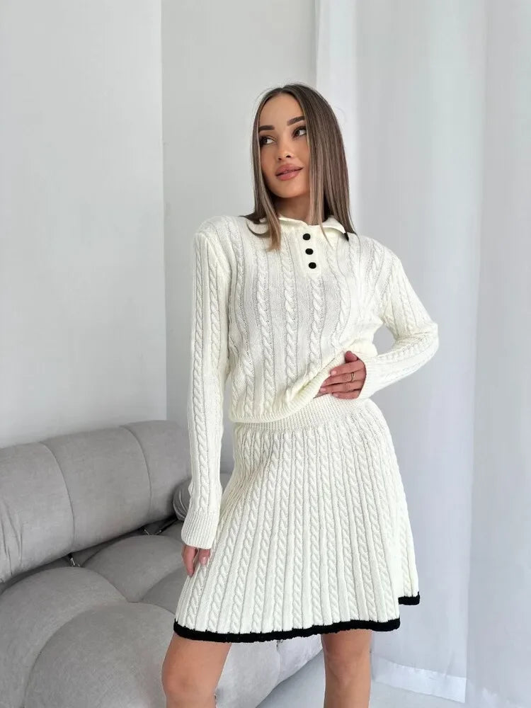 Grace - Knitted Long Sleeve Dress