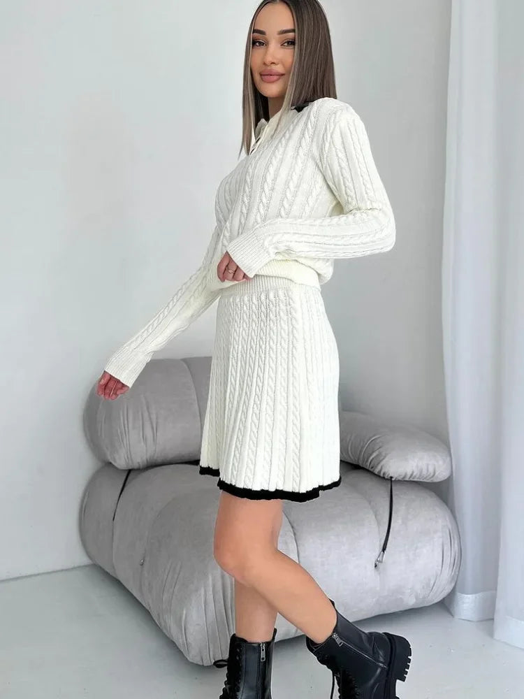 Grace - Knitted Long Sleeve Dress